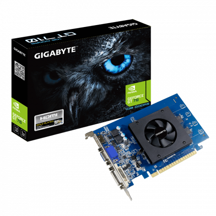Видеокарта Gigabyte GeForce GT 710 1GB DDR5 (GV-N710D5-1GL)