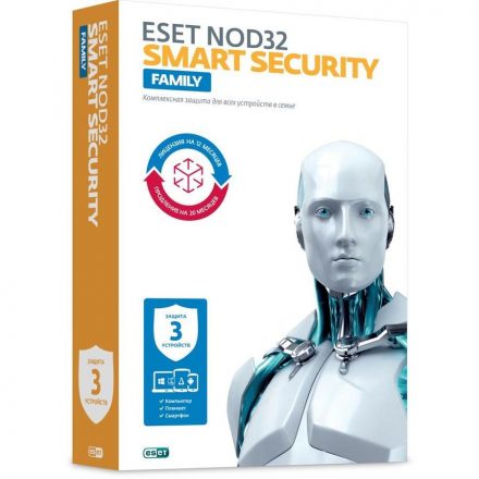 ПО ESET NOD32 Smart Security Family 3 устройства/1 год