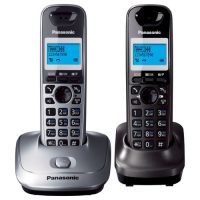 Радиотелефон Panasonic KX-TG2512 RU1 серый металлик/темно-серый металлик