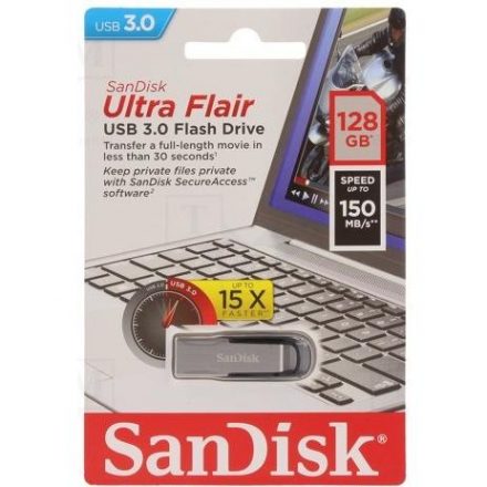 Флешка SanDisk Ultra Flair USB 3.0 [SDCZ73-128G-G46]